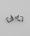 Bijou x Square Line Earrings [silver925] [Sheerchic]