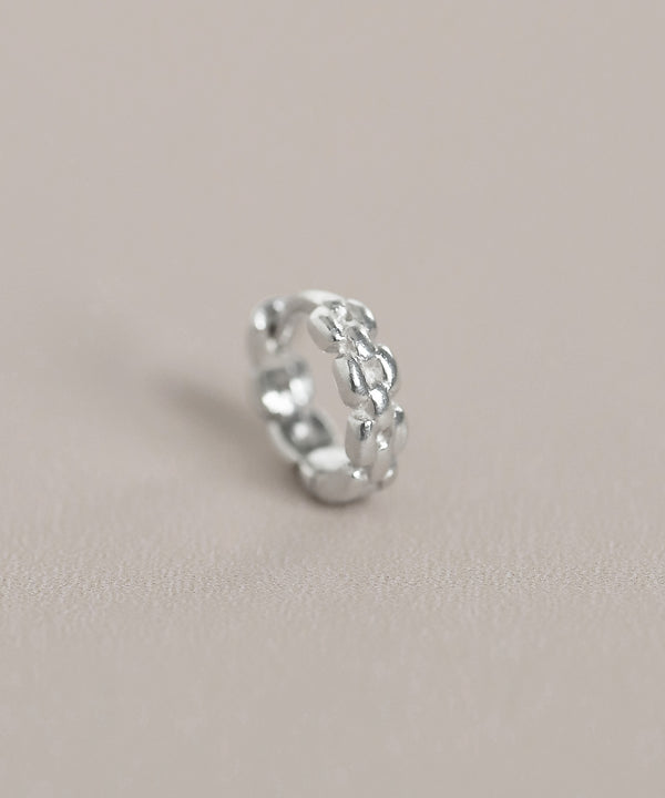 チェーンフープピアス[silver925][Sheerchic]