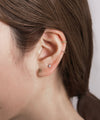 ビジューフープピアス[silver925][Sheerchic]