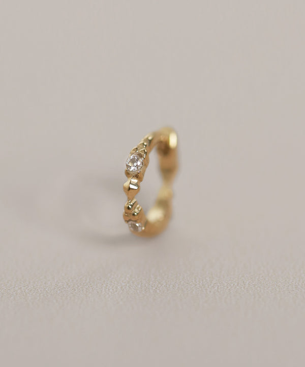 ビジューフープピアス[silver925][Sheerchic]