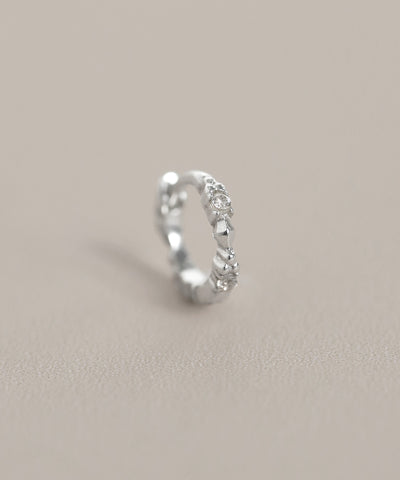 ビジューフープピアス[silver925][Sheerchic]