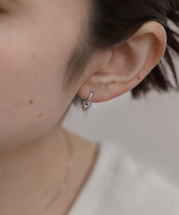 スター2WAYフープピアス[silver925][Sheerchic]