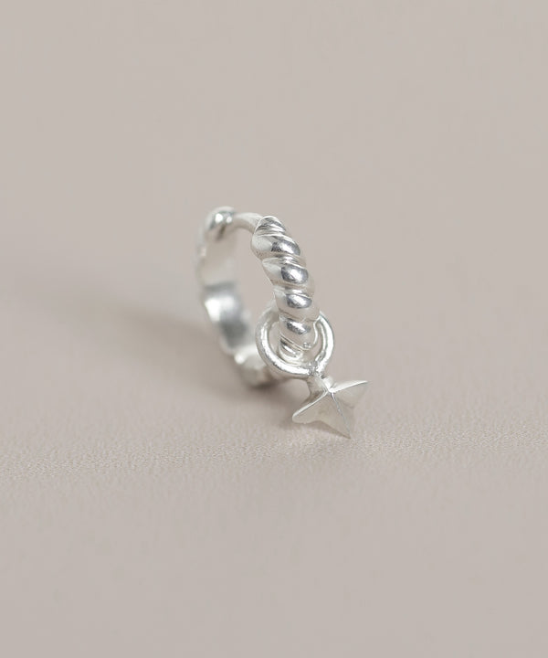 スター2WAYフープピアス[silver925][Sheerchic]