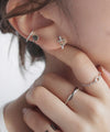 デザインチェーンピアス[silver925][Sheerchic]
