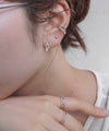 デザインチェーンピアス[silver925][Sheerchic]