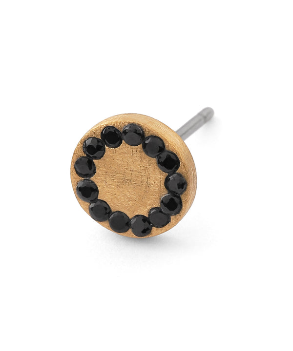 Natural Stone Circle Earrings [Ownideal]