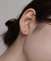 Natural Stone Asymmetrical Earrings [Ownideal]