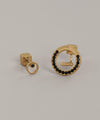 Natural Stone Asymmetrical Earrings [Ownideal]
