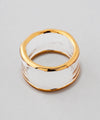 Glass x Gold Frame Ring [Ownideal]