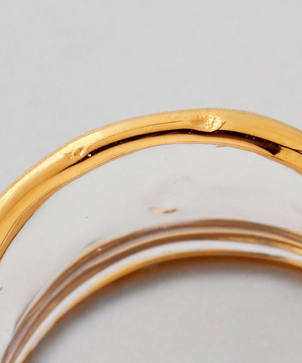 Glass x Gold Frame Ring [Ownideal]