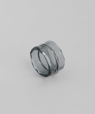 プラチナラインガラスリング[Ownideal]