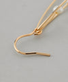 Pearl x Metal Line Earrings [K14GF][Basic]