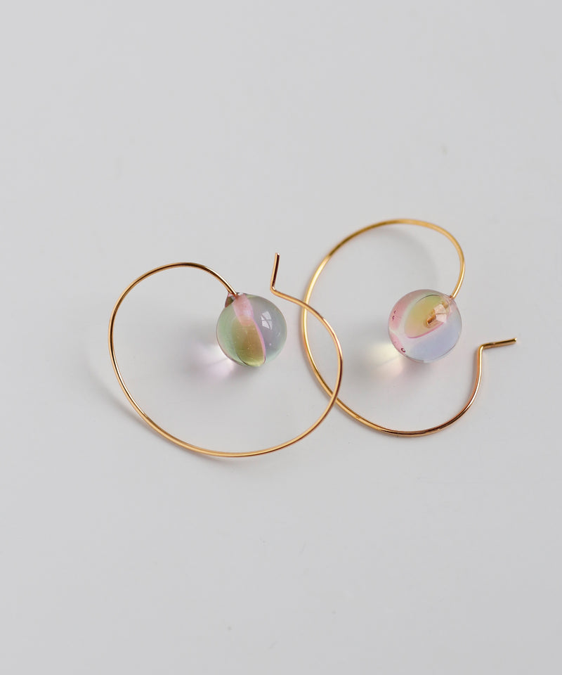 Marble Glass Hook Earrings [Ownideal]
