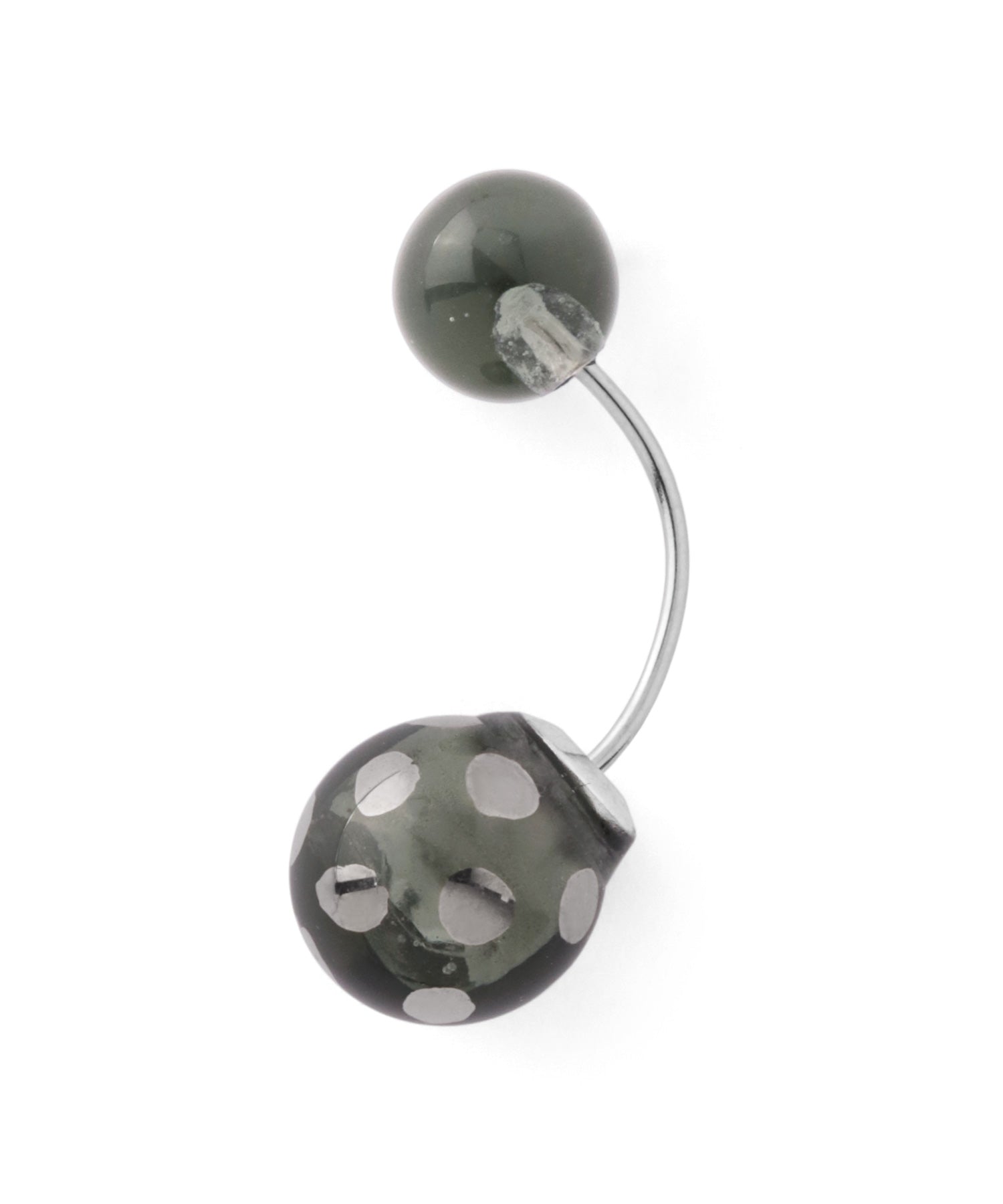 mimi33】ドットガラスバックキャッチピアス[Ownideal]｜アネモネ