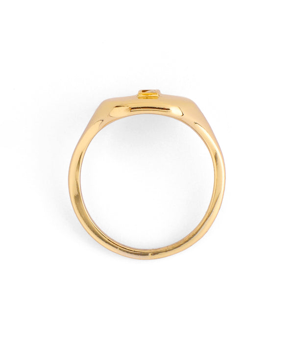 Peridot Signet Ring
