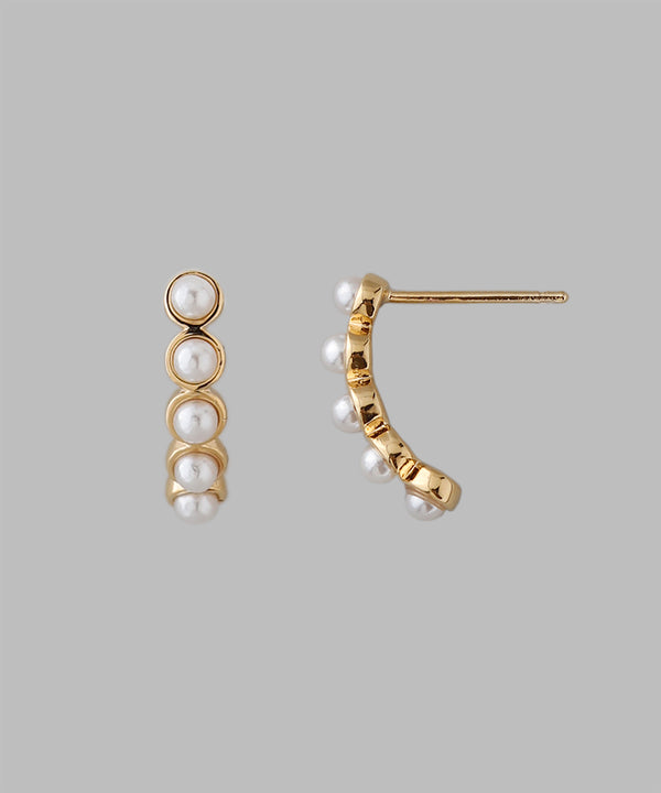 パール×カールピアス[Sheerchic]