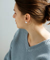 Freshwater pearl earrings [Ownideal]