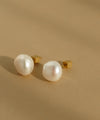 Freshwater pearl earrings [Ownideal]