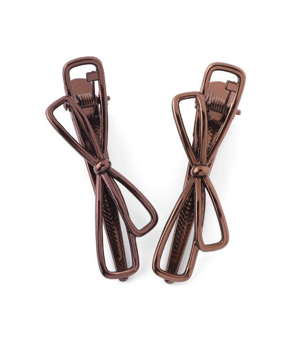 メタルラインリボンクリップ[2本セット]