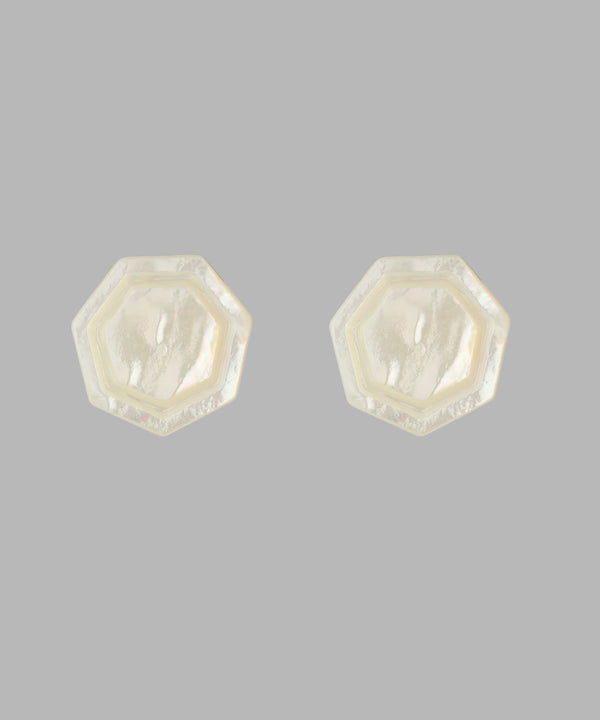 Shell plate earrings [Sheerchic]