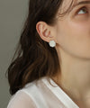 Shell plate earrings [Sheerchic]