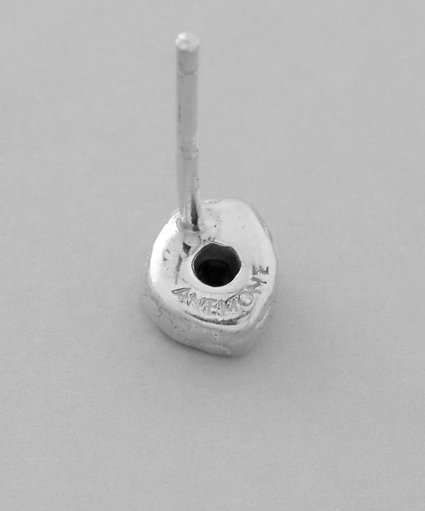 メタルフレーム天然石ピアス[silver925]