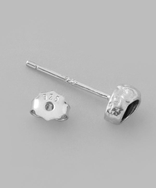 メタルフレーム天然石ピアス[silver925]