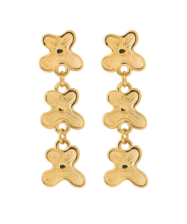 [Stainless Steel] Nuance Flower Earrings