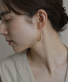 ビジュー2WAYフックピアス[ステンレス][Sheerchic]
