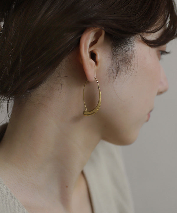 ビジュー2WAYフックピアス[ステンレス][Sheerchic]