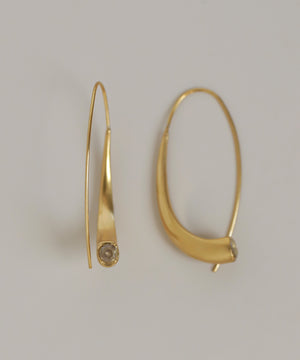 ビジュー2WAYフックピアス[ステンレス][Sheerchic]