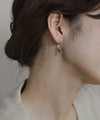 ビジュー2WAYフックピアス[ステンレス][Sheerchic]