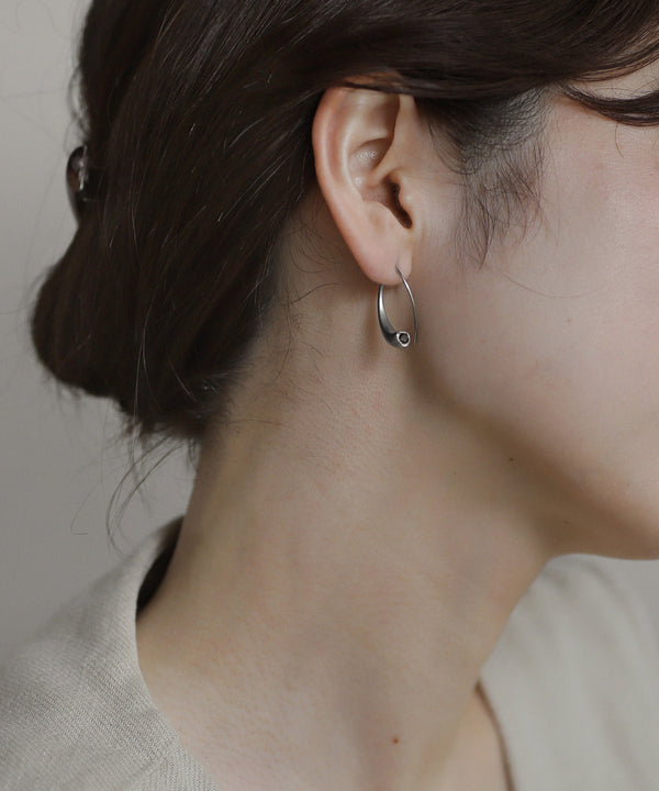 ビジュー2WAYフックピアス[ステンレス][Sheerchic]