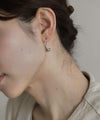 ビジュー2WAYフックピアス[ステンレス][Sheerchic]