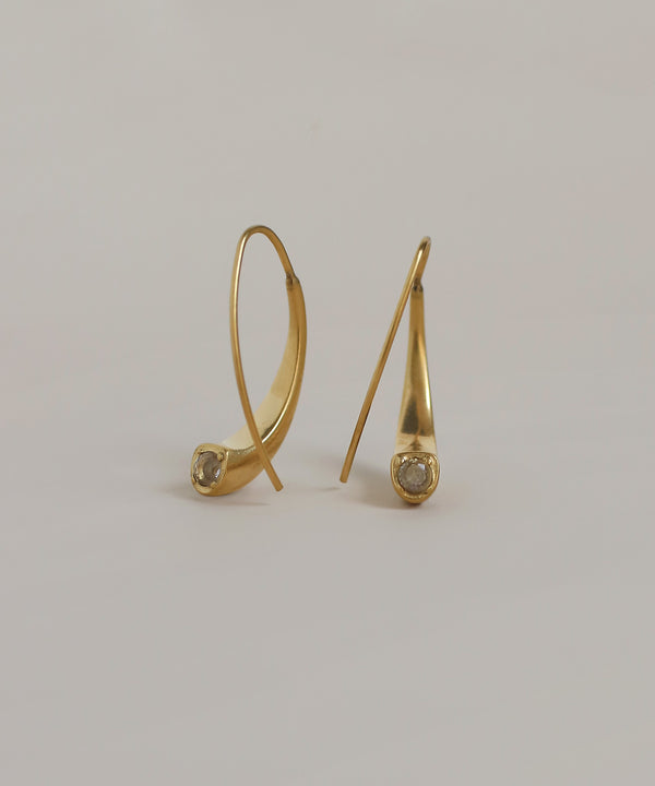 ビジュー2WAYフックピアス[ステンレス][Sheerchic]