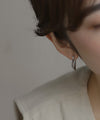 ニュアンスフープピアス[ステンレス][Basic]