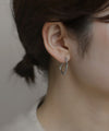 ニュアンスフープピアス[ステンレス][Basic]