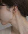 ニュアンスフープピアス[ステンレス][Basic]