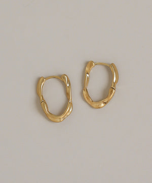 ニュアンスフープピアス[ステンレス][Basic]