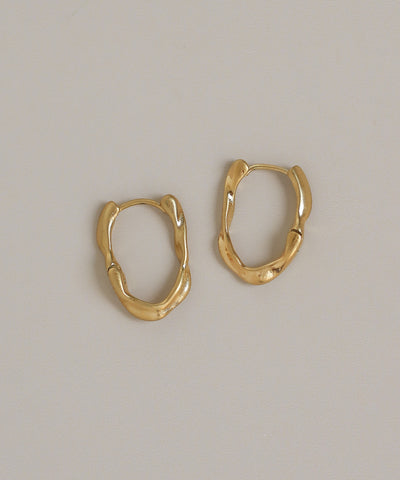 ニュアンスフープピアス[ステンレス][Basic]