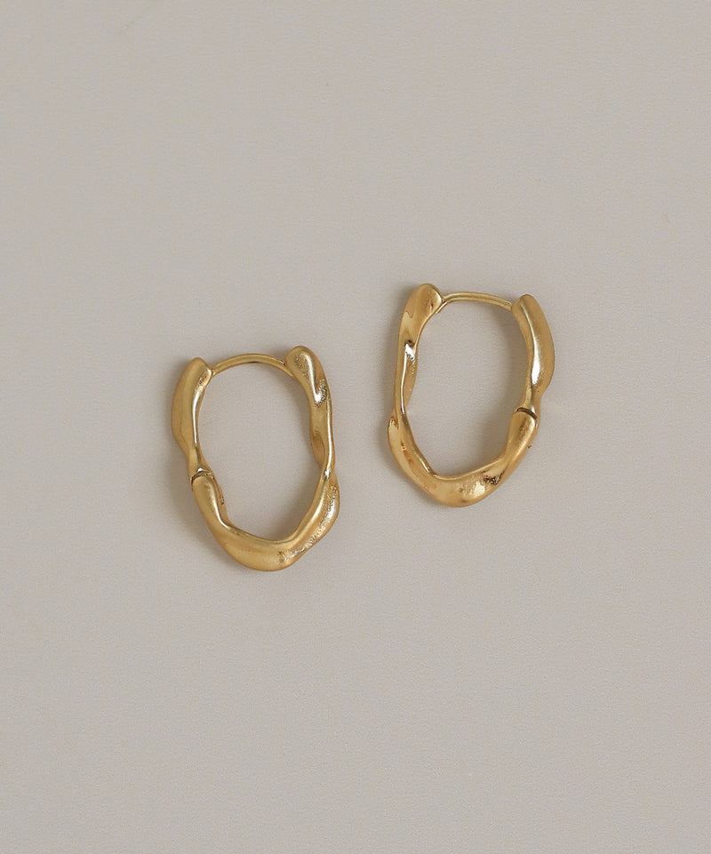 ニュアンスフープピアス[ステンレス][Basic]