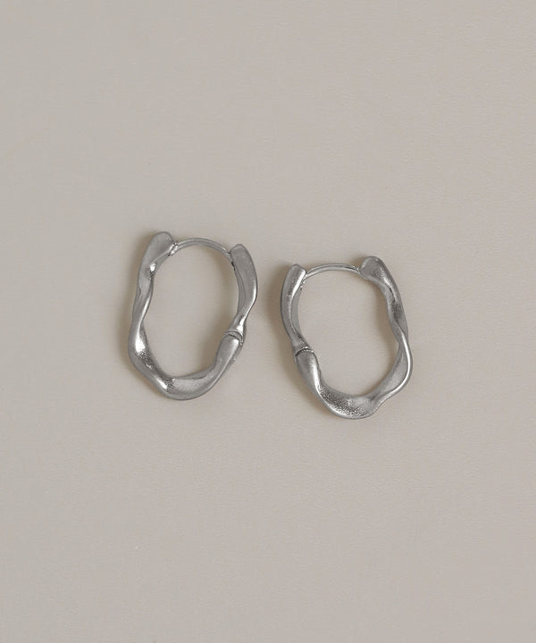 ニュアンスフープピアス[ステンレス][Basic]