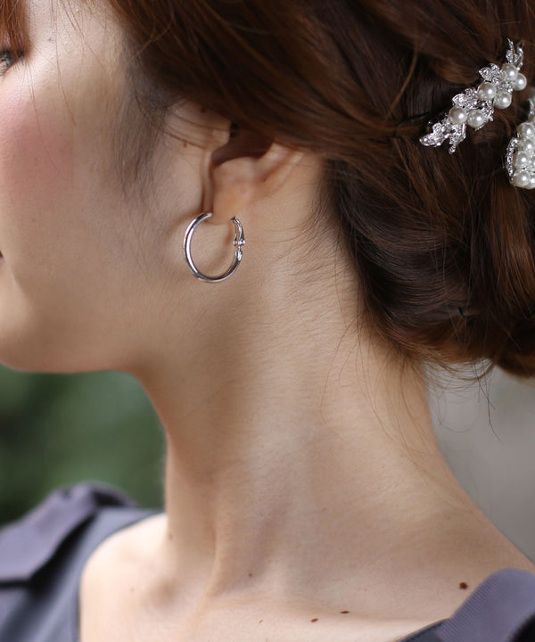 Metal Circle Earrings [S]