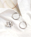 Metal Circle Earrings [S]