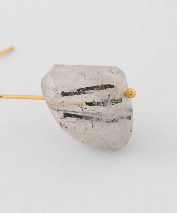 Natural stone hook earrings [Sheerchic]