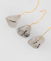 Natural stone hook earrings [Sheerchic]
