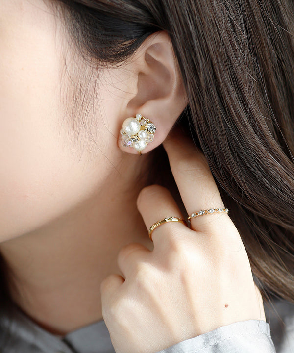 Pearl and Bijou Earrings