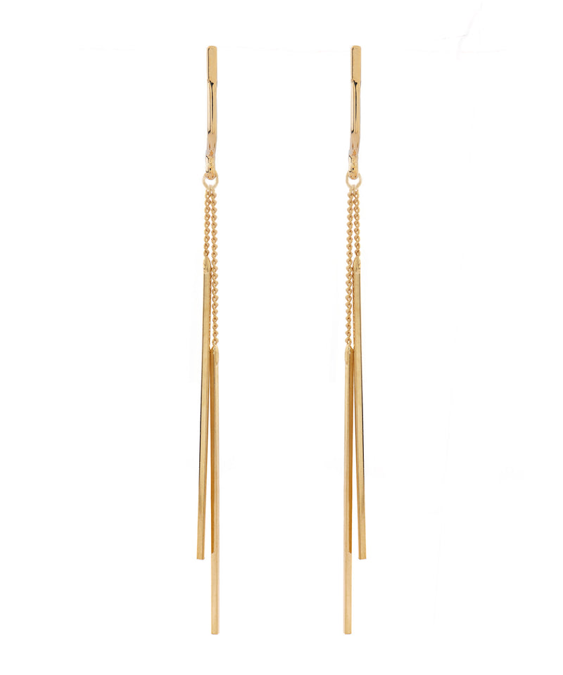 Double Metal Bar Earrings