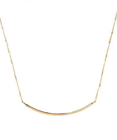 Curved Line Necklace [Plain]