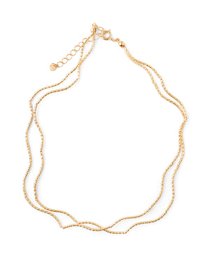 ダブルウェーブラインのネックレス